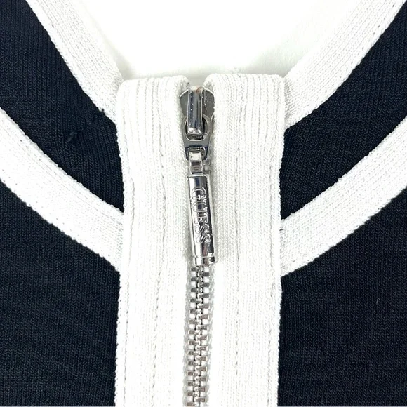 Guess Mirage Colorblock Fringe Bodycon Bandage Dress - Picture 9 of 11